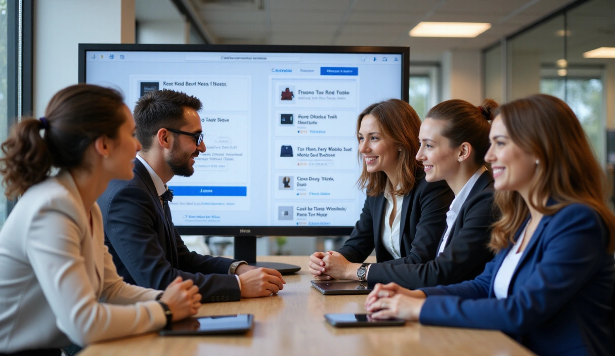 A team of dedicated professionals collaborating to find the best deals for customers