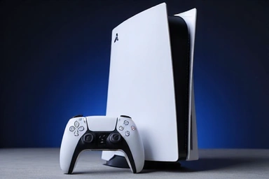 Image of PlayStation 5 console and controller