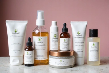 Assortment of beauty and wellness products