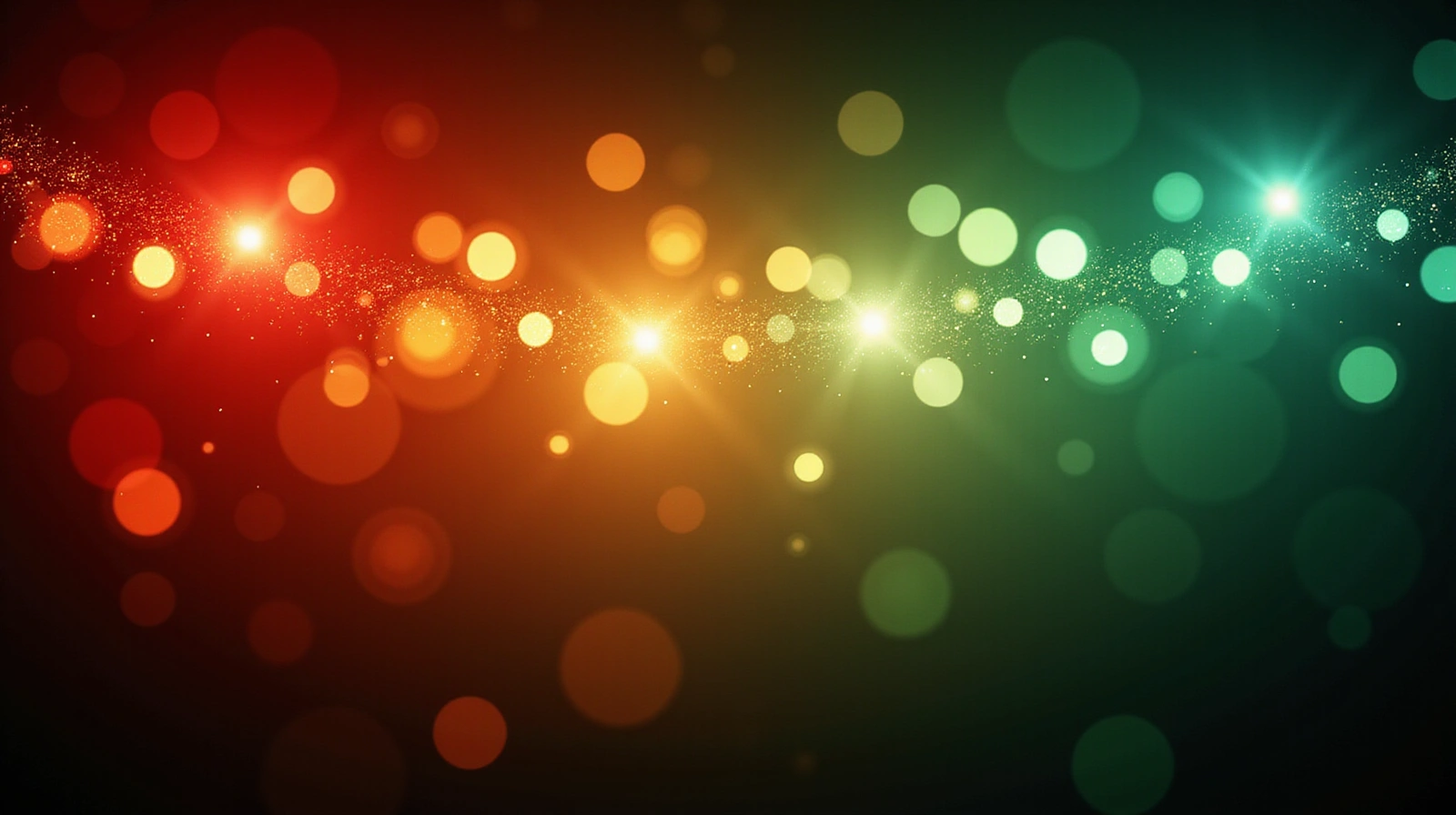 Festive lights and abstract colors for holiday sales banner