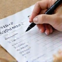 Shopping list with pen